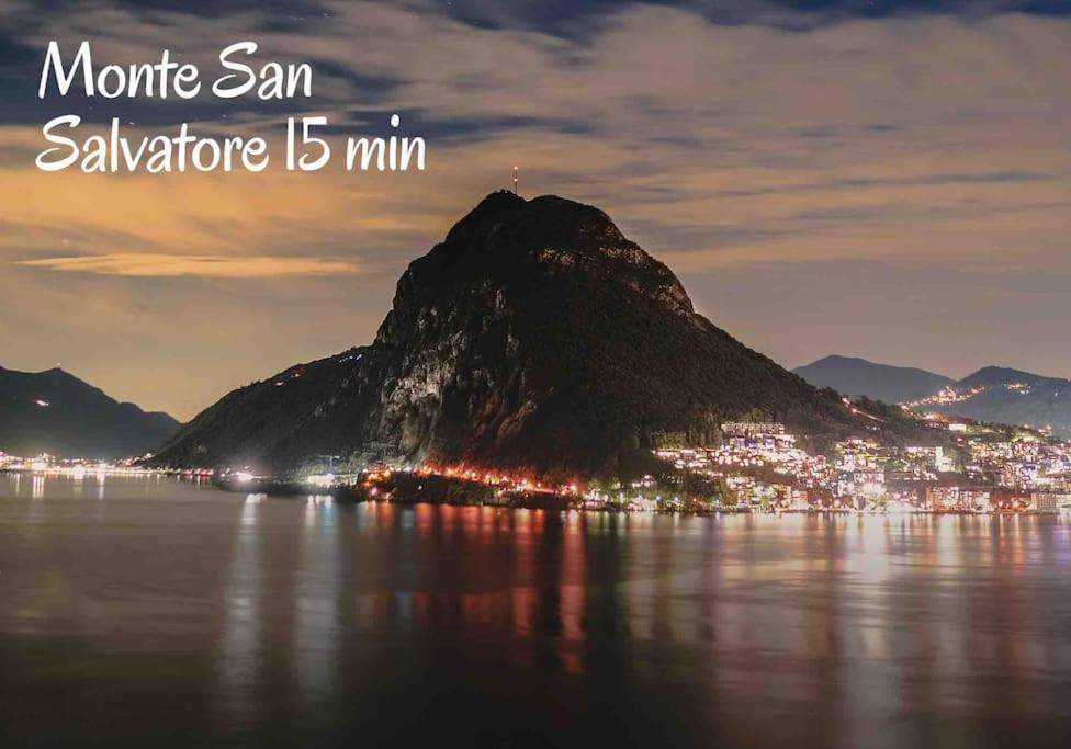 'Cuore Di Rose' Parking - Welcome Set, Netflix, For 4 Persons -By Easylife Swiss Lugano Kültér fotó